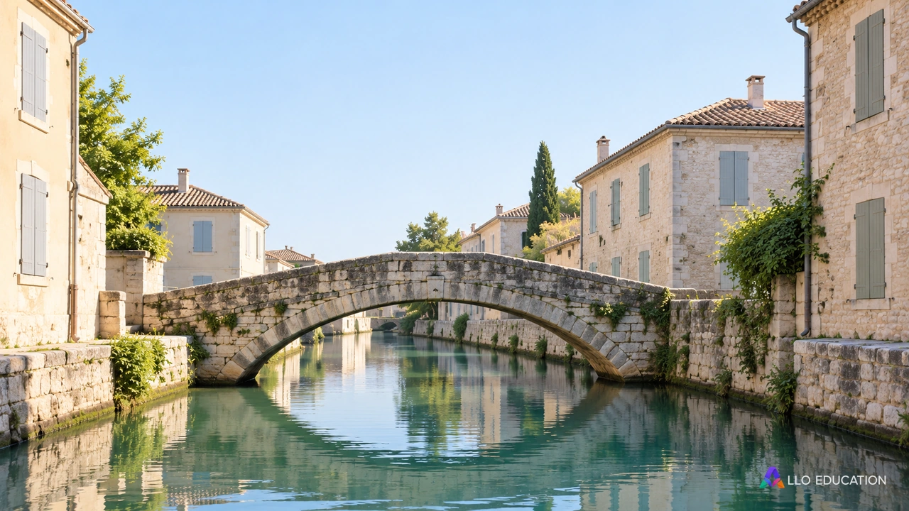 Un pont et un canal bordé de façades : préserver un héritage dans un espace de vie et d’usage.