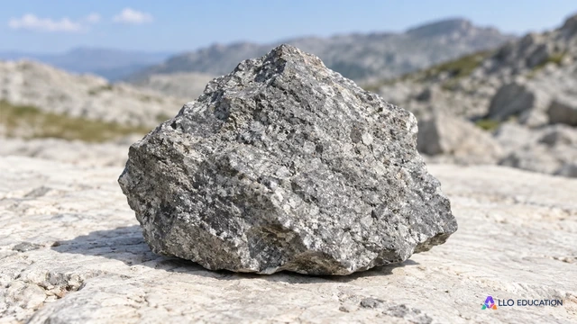Un échantillon rocheux central et un paysage géologique discret situent l’enquête sur la Terre.